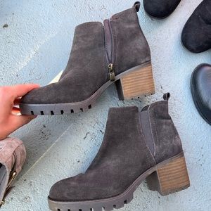 Suede booties